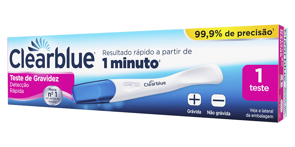 Teste De Gravidez Clearblue Detecção Rápida 2 Unidades - PanVel